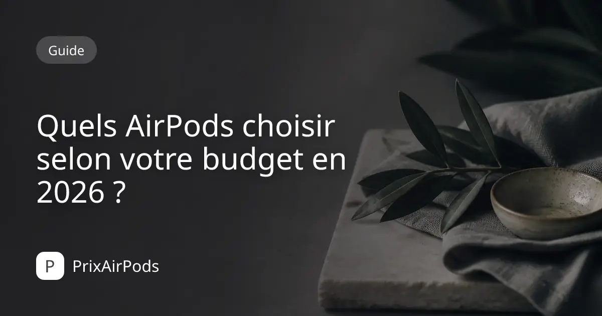 Quels AirPods choisir selon votre budget en 2026 ?